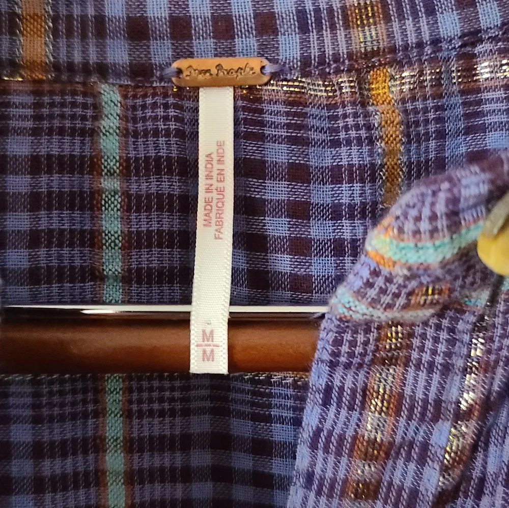 Free people break my stride buttondown shirt